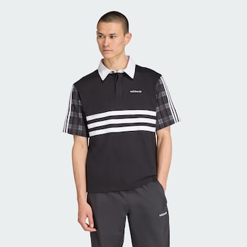 ADIDAS ORIGINALS Shirt 'Tartan' in Zwart: voorkant