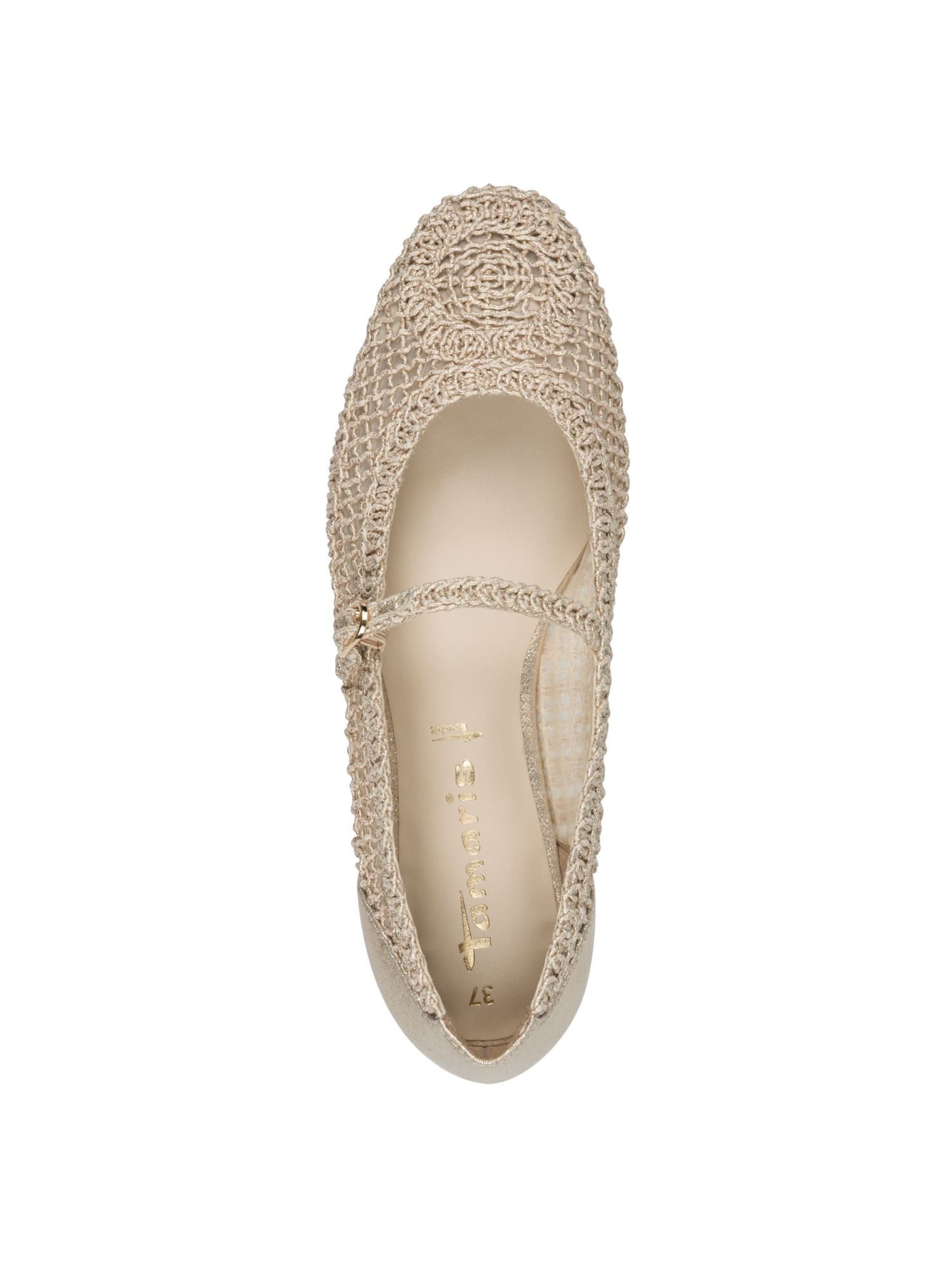 zelts Tamaris Balerīnas ar siksniņu