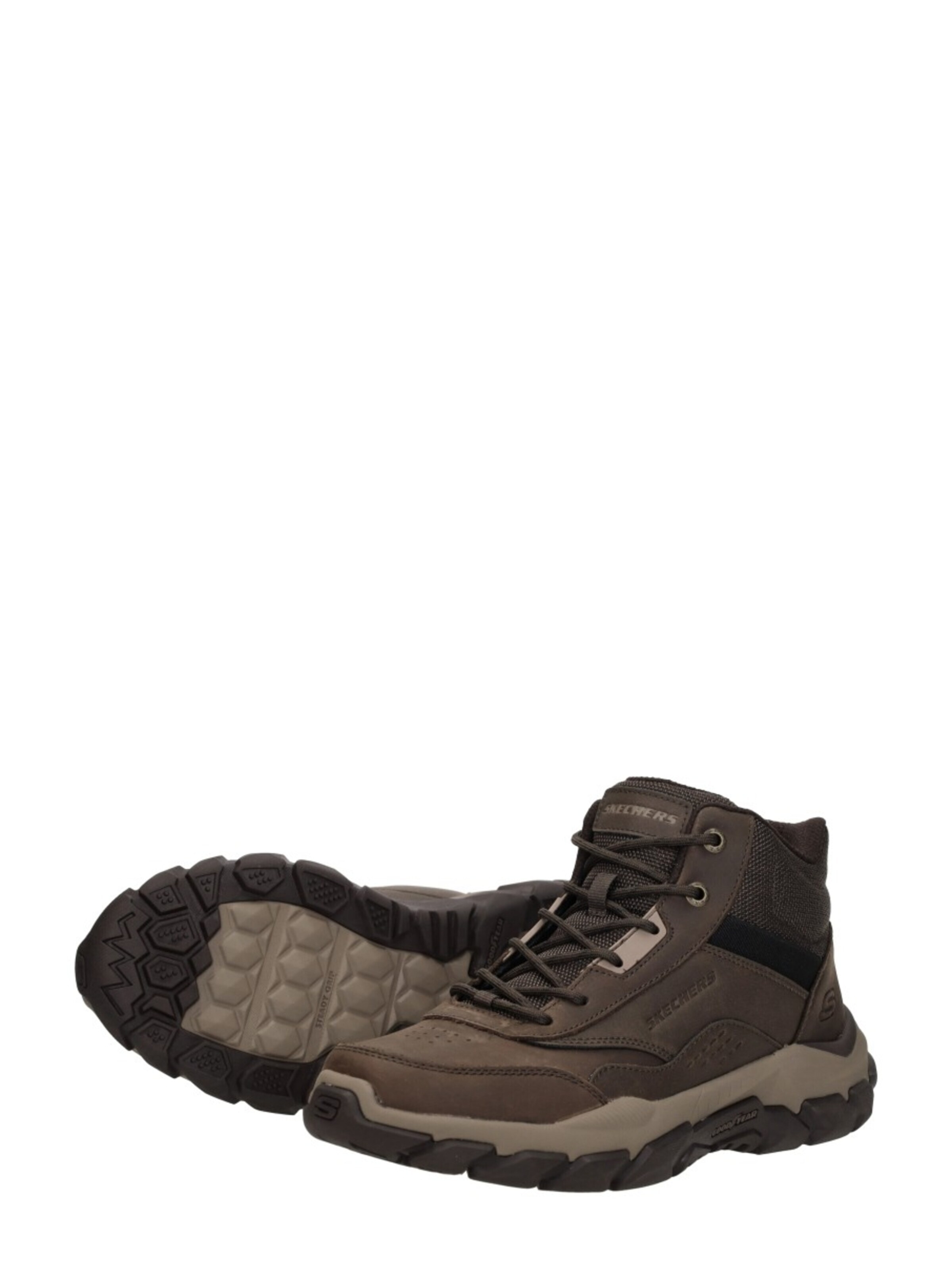 SKECHERS Lace-up boot 'Santoro - Hopkins' in Brown