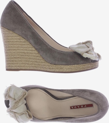 PRADA Sandals & High-Heeled Sandals in 36,5 in Grey: front