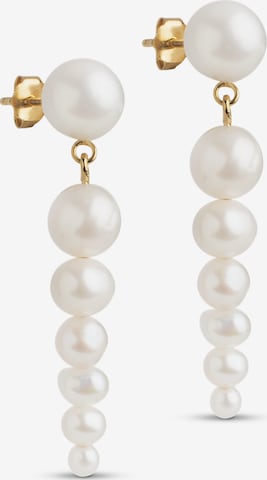 Boucles d'oreilles ENAMEL Copenhagen en blanc : devant