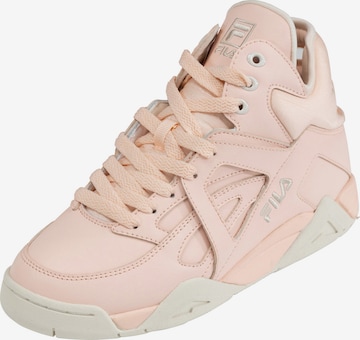 FILA - Zapatillas deportivas altas en rosa: frente