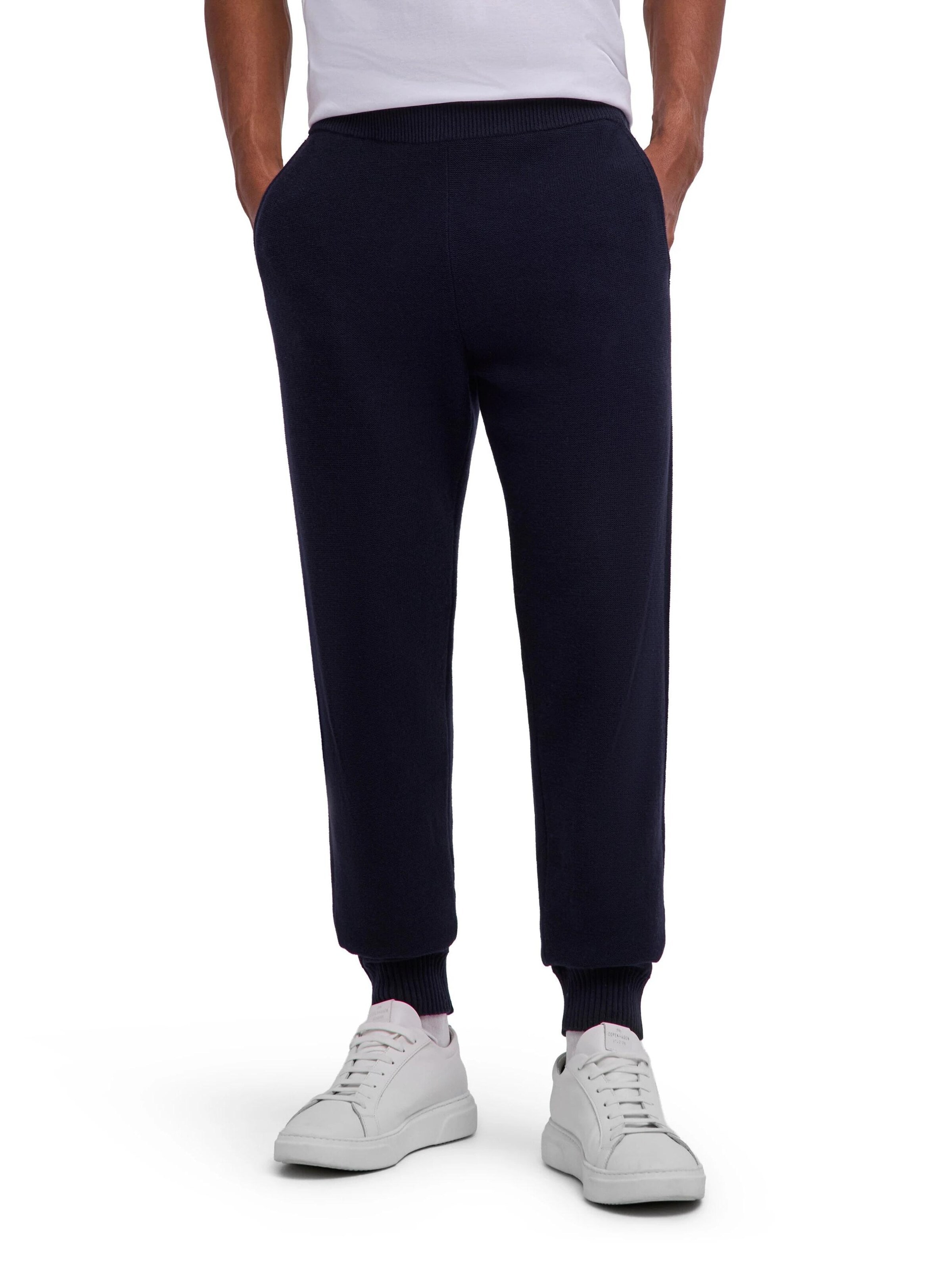 FALKE Regular Workout Pants 'Cotton Cashmere' in Blue: front