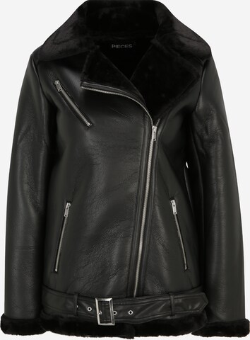 Pieces Tall Between-Season Jacket 'NORA' in Black: front