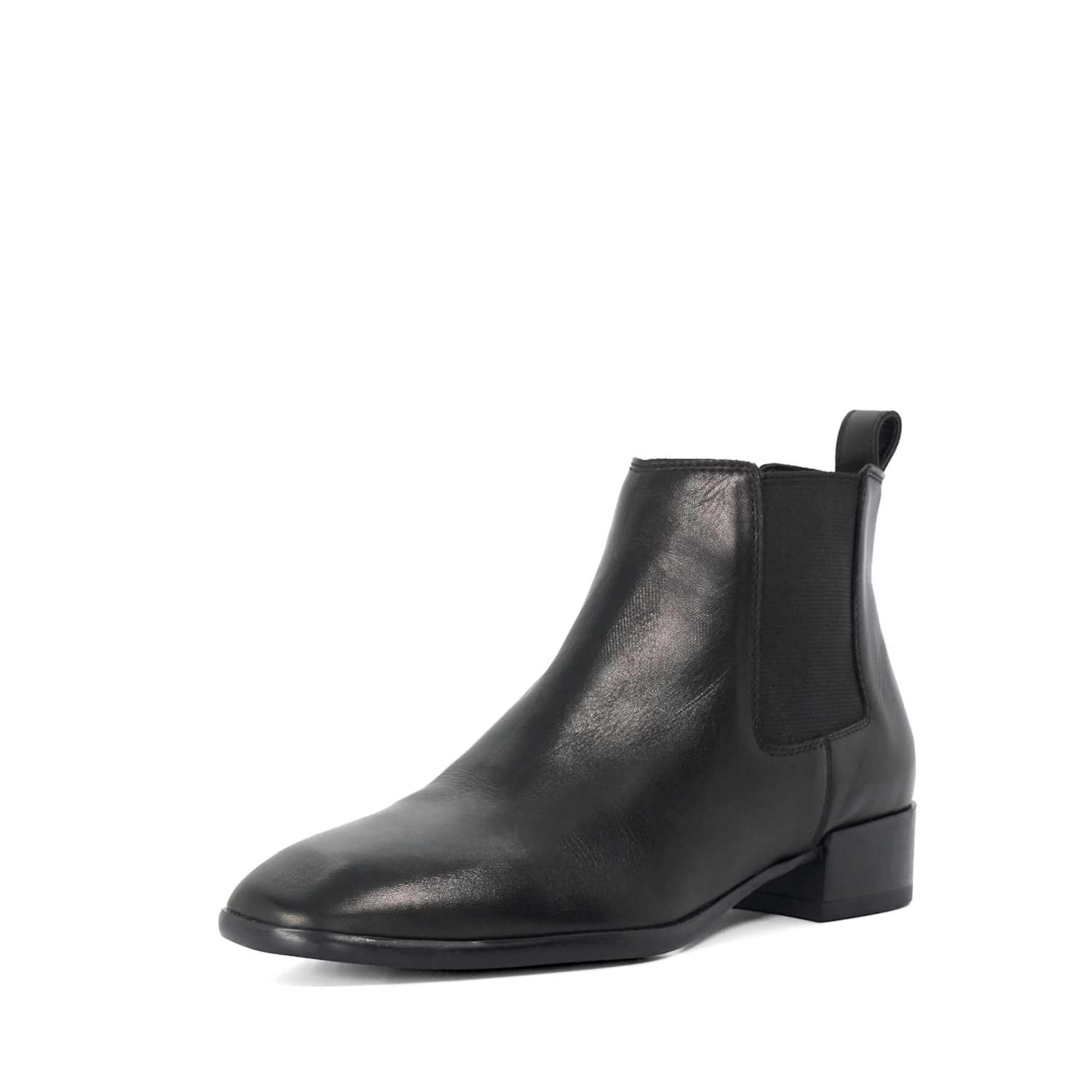 Bottines Dune LONDON en noir : devant