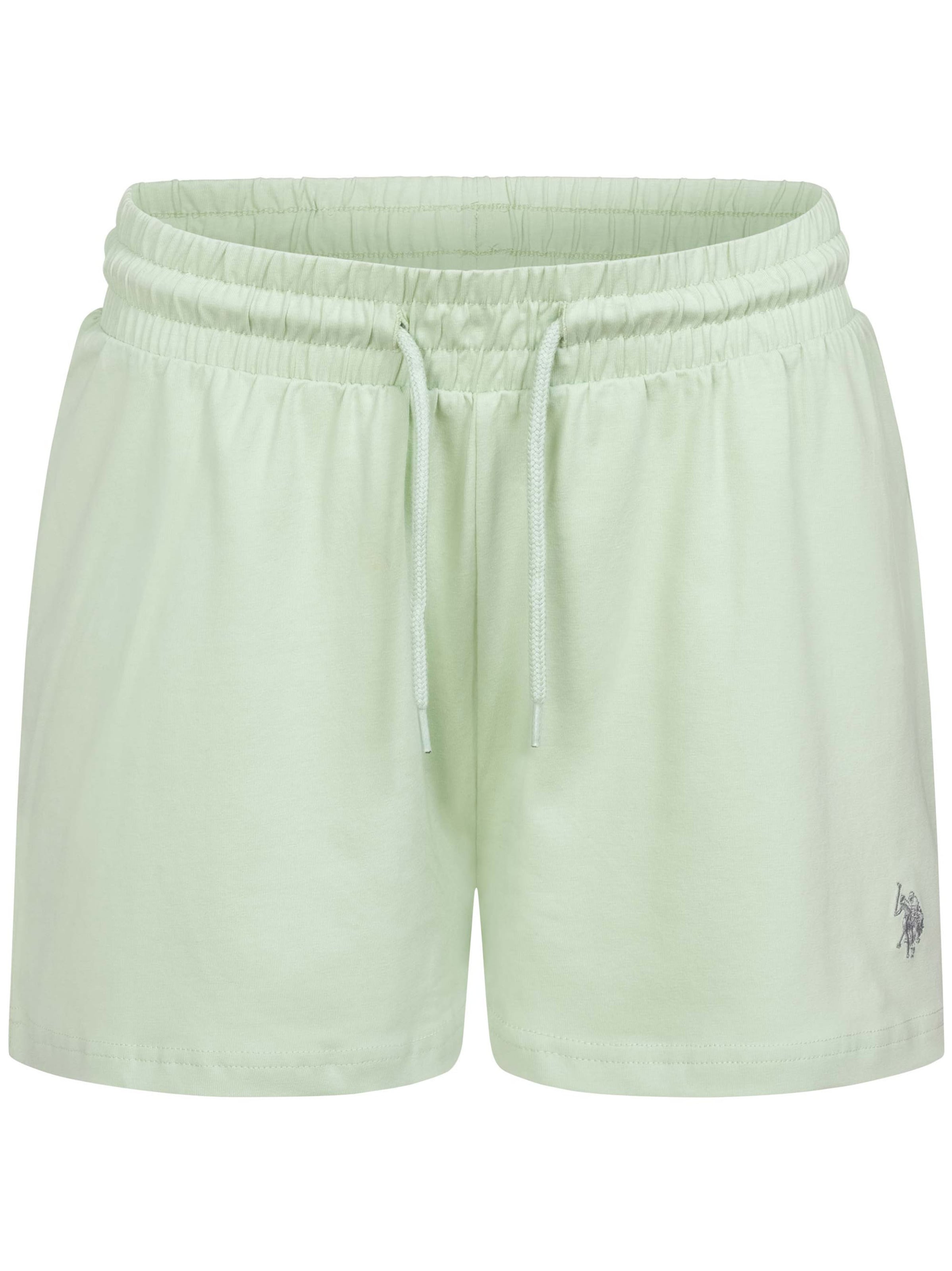 U.S. POLO ASSN. Shorts in grau / mint, Produktansicht