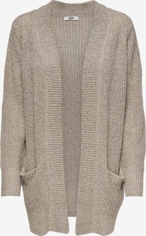 JDY Knit Cardigan 'Miggy Megan' in Grey: front