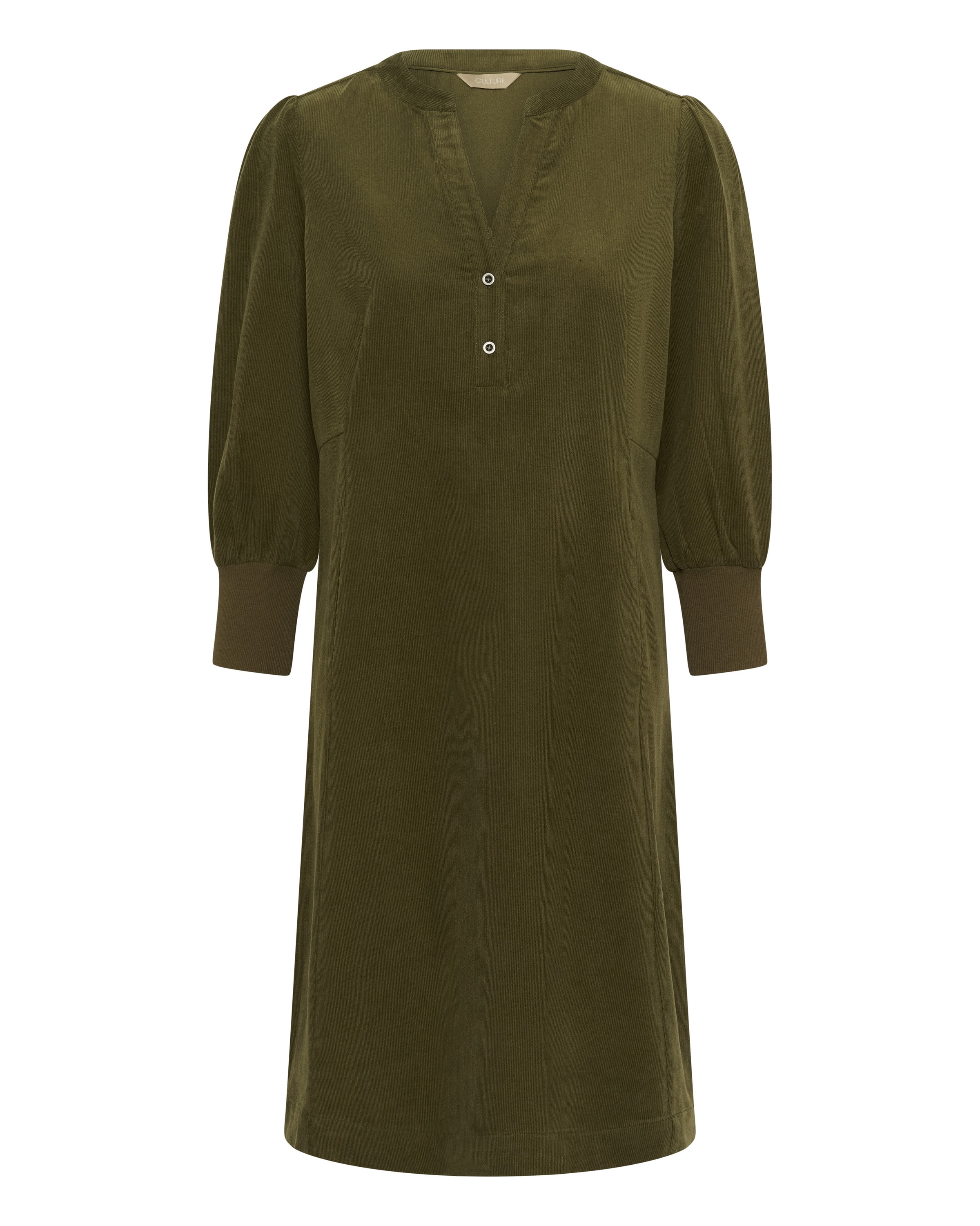 CULTUREKošulja haljina 'Rhaena' - zelena boja: prednji dio