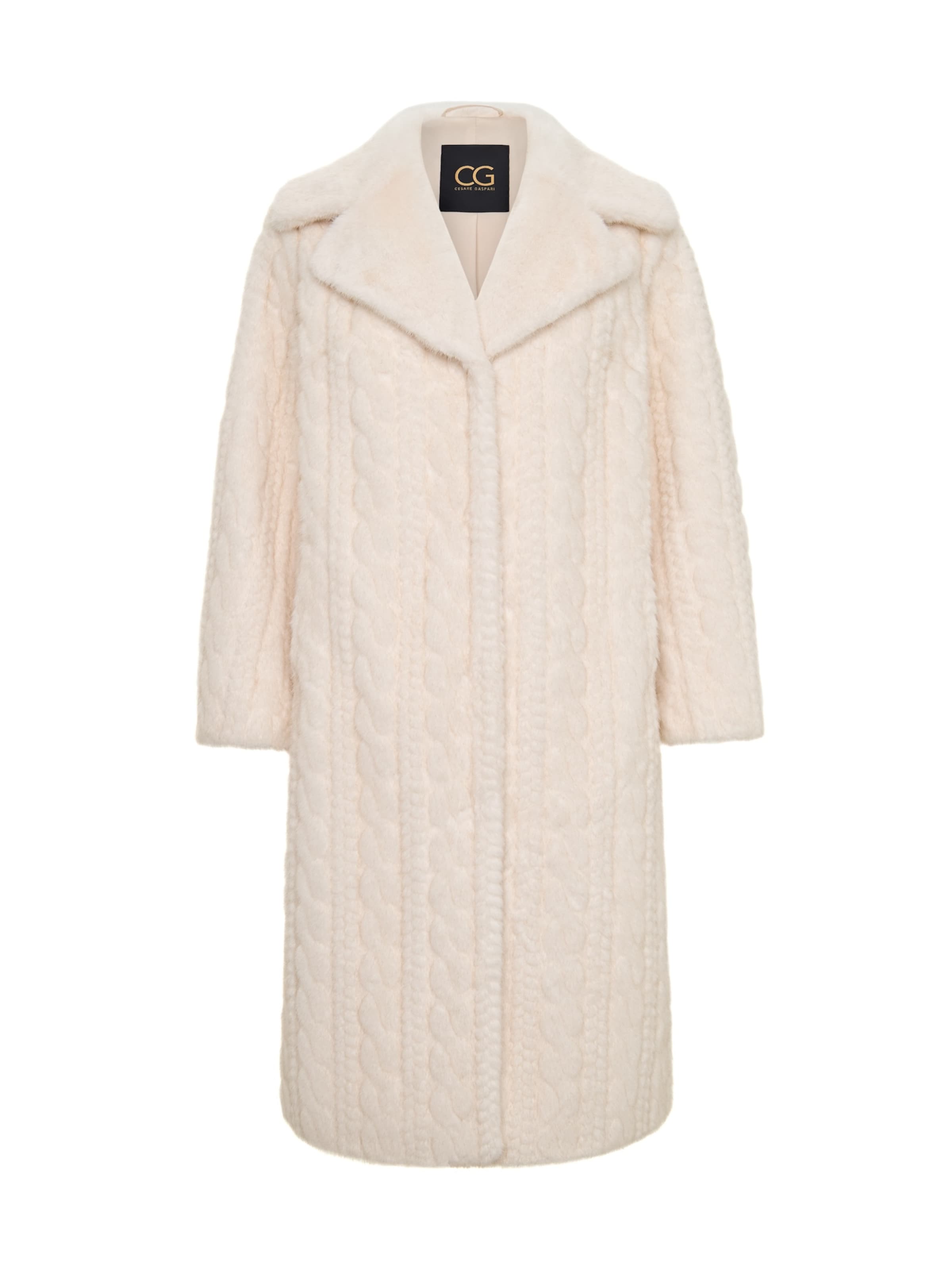 CESARE GASPARI Between-seasons coat in M in Beige, Item view