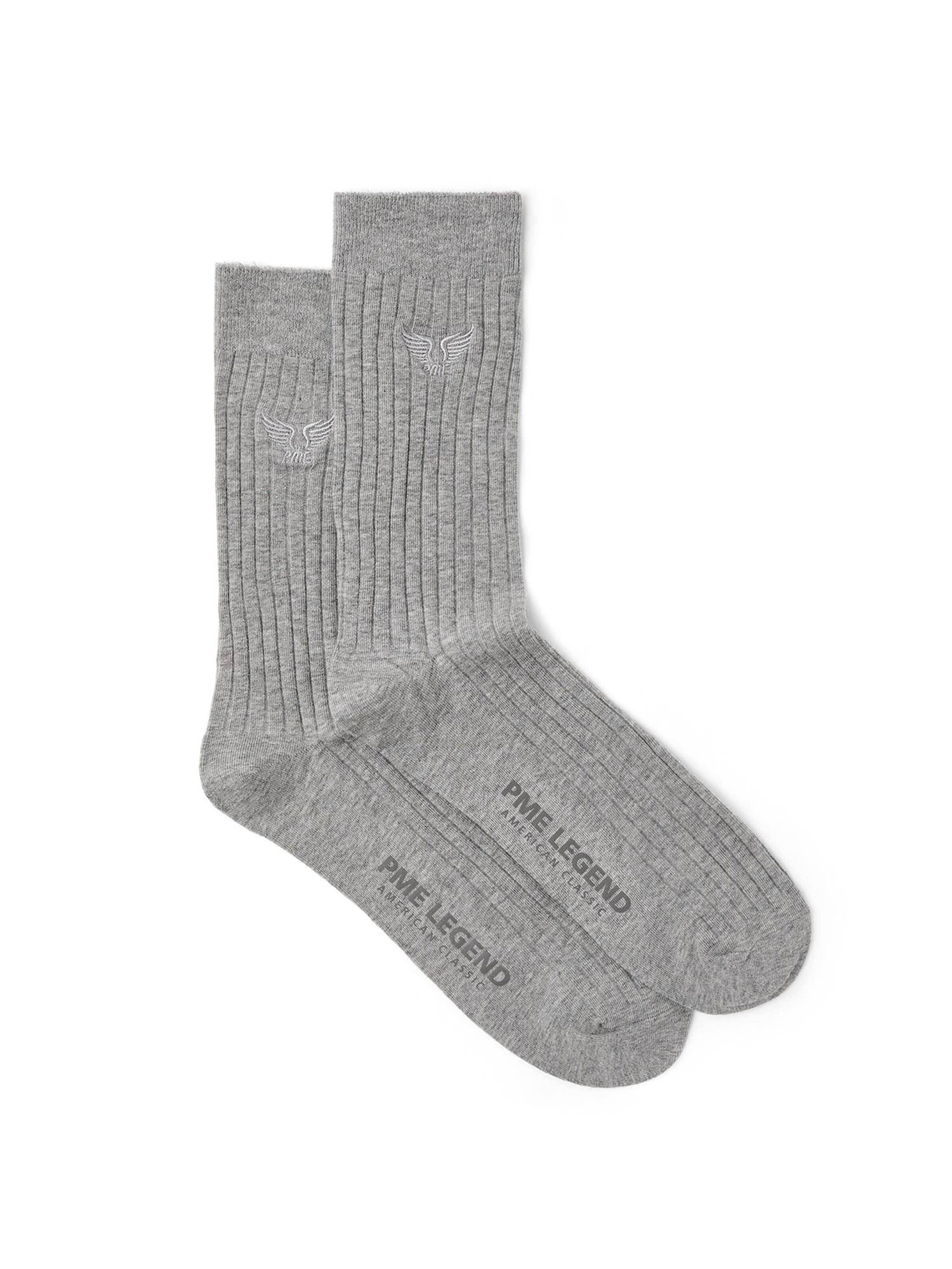 PME Legend Skarpety '2-pack ribbed socks' w kolorze szary