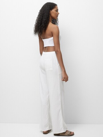 Pull&Bear Loose fit Pants in White