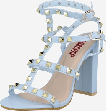 Misspap Remienkové sandále - Modrá: predná strana