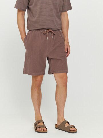 mazine Regular Pants ' Gales ' in Brown: front