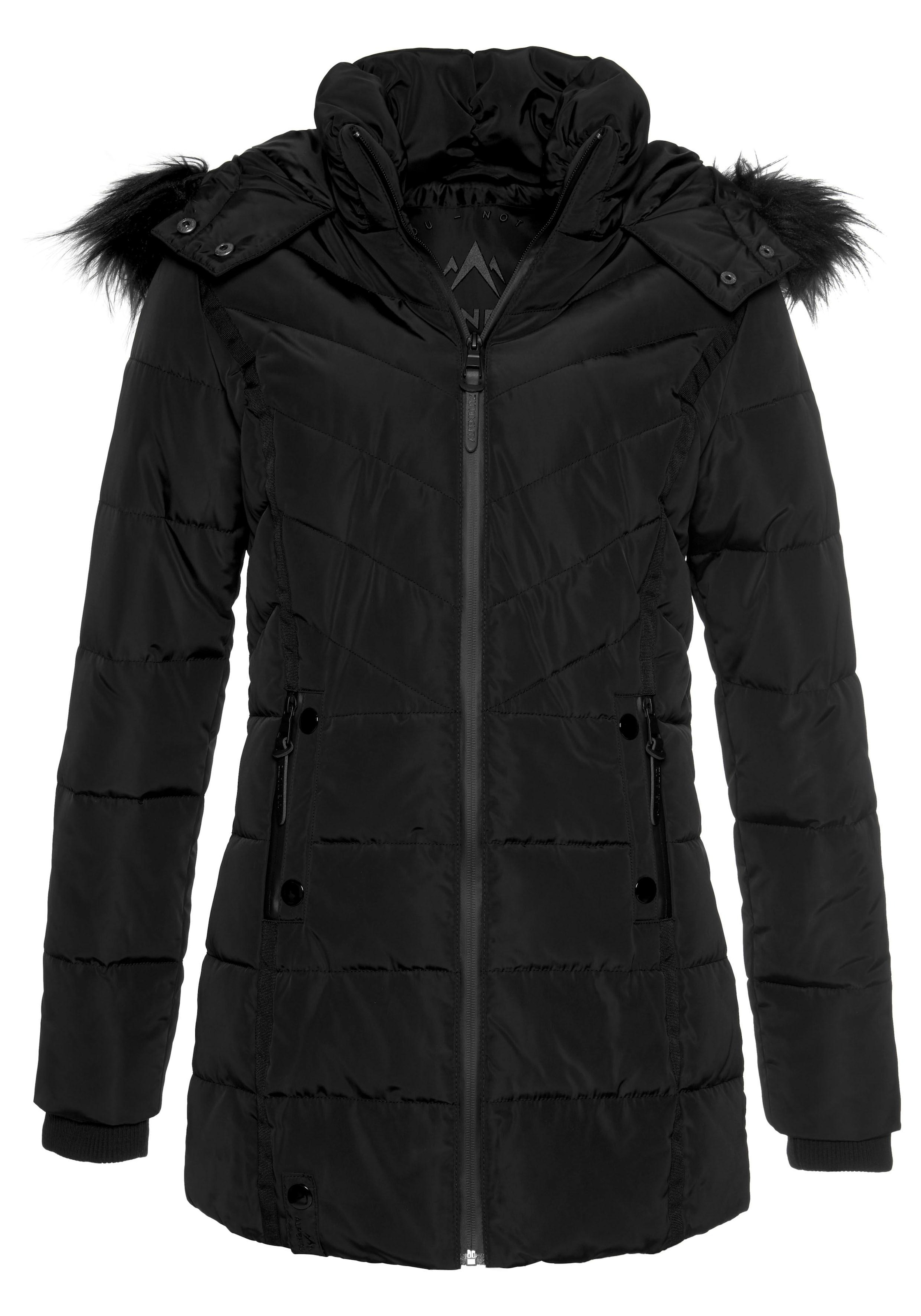 ALPENBLITZ Winterjacke in Schwarz: Vorderseite