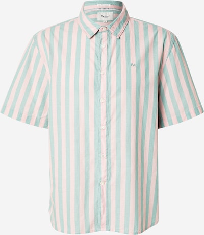 Marškiniai iš Pepe Jeans, spalva – žalia / rožių spalva, Prekių apžvalga