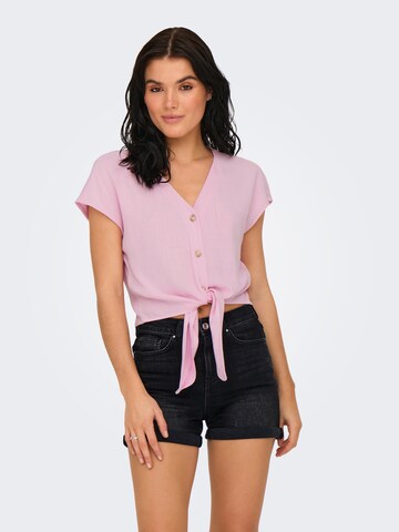 Chemisier 'SIESTA' ONLY en rose : devant