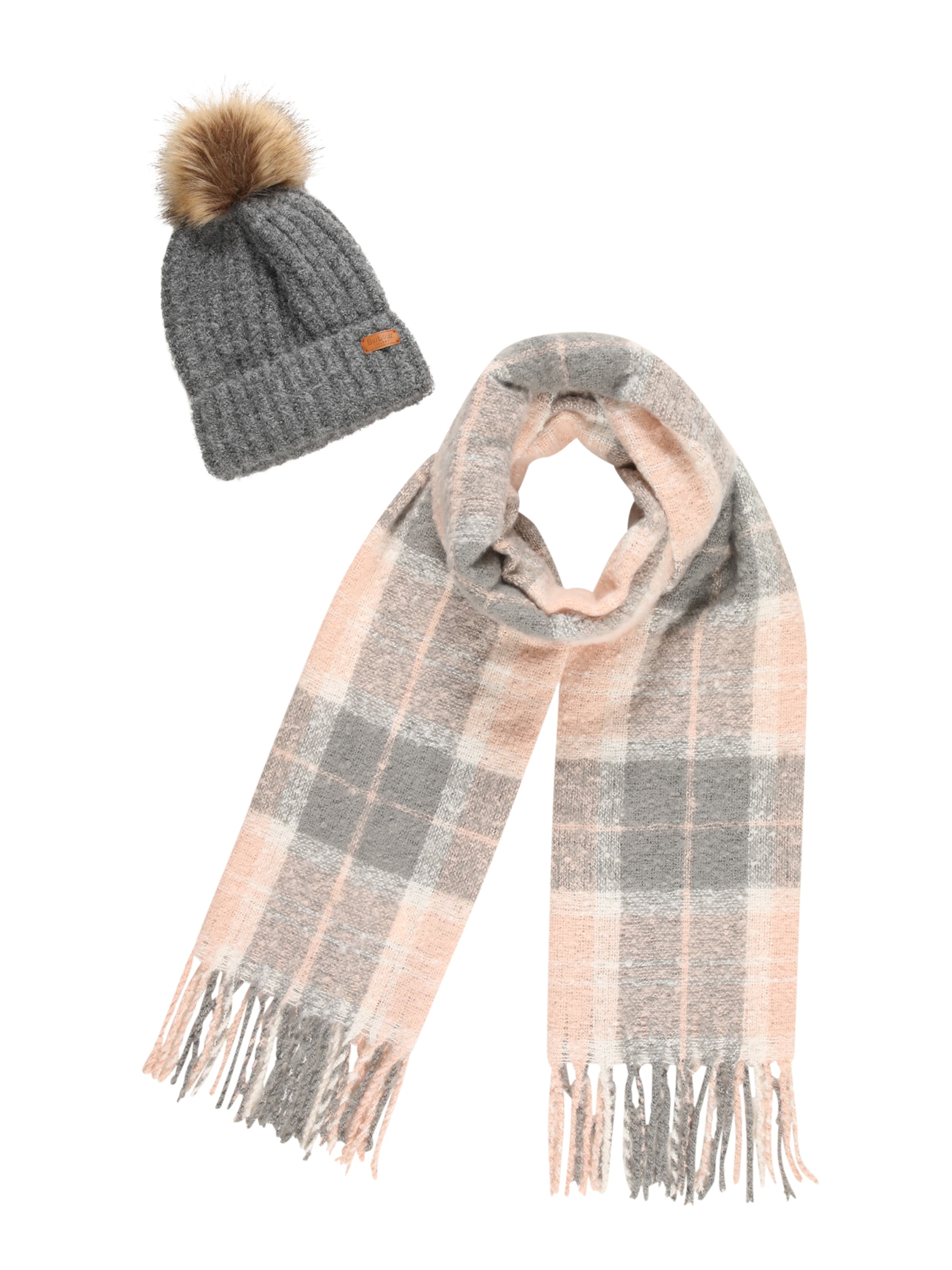 Berretto di Barbour in grigio: frontale