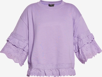 purpurinė faina Megztinis be užsegimo: priekis