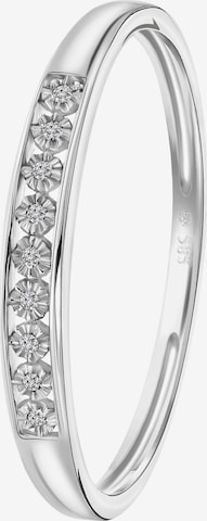 Lucardi Ring 'Chic' in Silber: Vorderseite