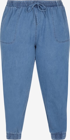 GayaTapered Traperice - plava boja: prednji dio