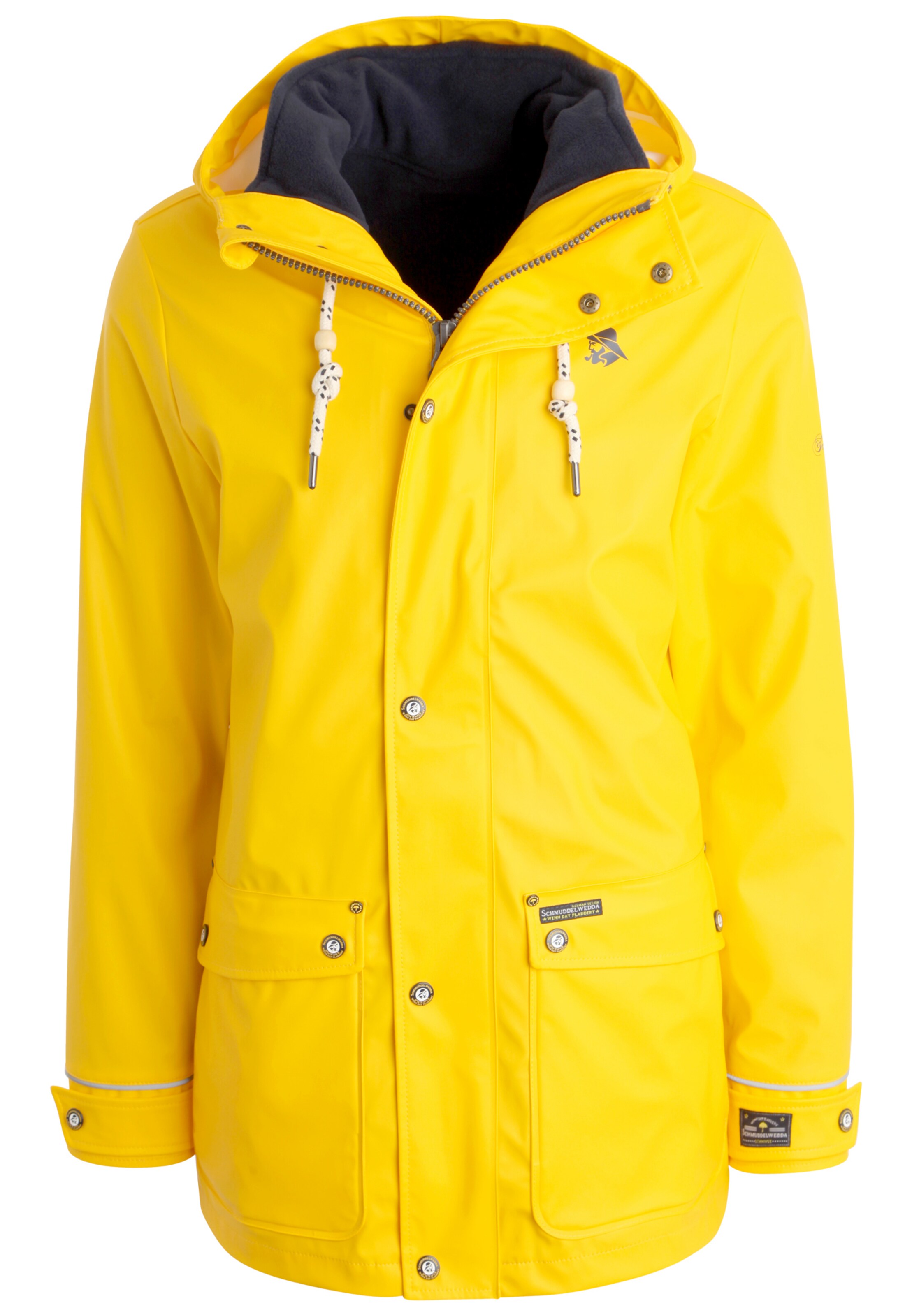 Schmuddelwedda Funktionsjakke i gul / grå / sort, Produktvisning