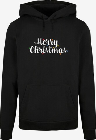 Sweat-shirt 'Merry Christmas Lights' Merchcode en noir : devant