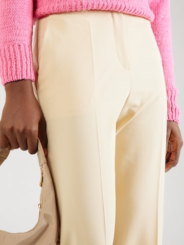 HUGO Regular Pleated Pants 'Hulana' in Beige