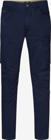 Petrol Industries Liibuv Klapptaskutega püksid, värv sinine: eest vaates