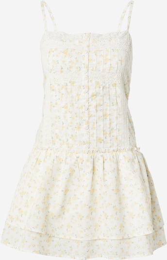 HOLLISTER Haljina 'Heritage' u svijetložuta / svijetlozelena / bijela, Pregled proizvoda