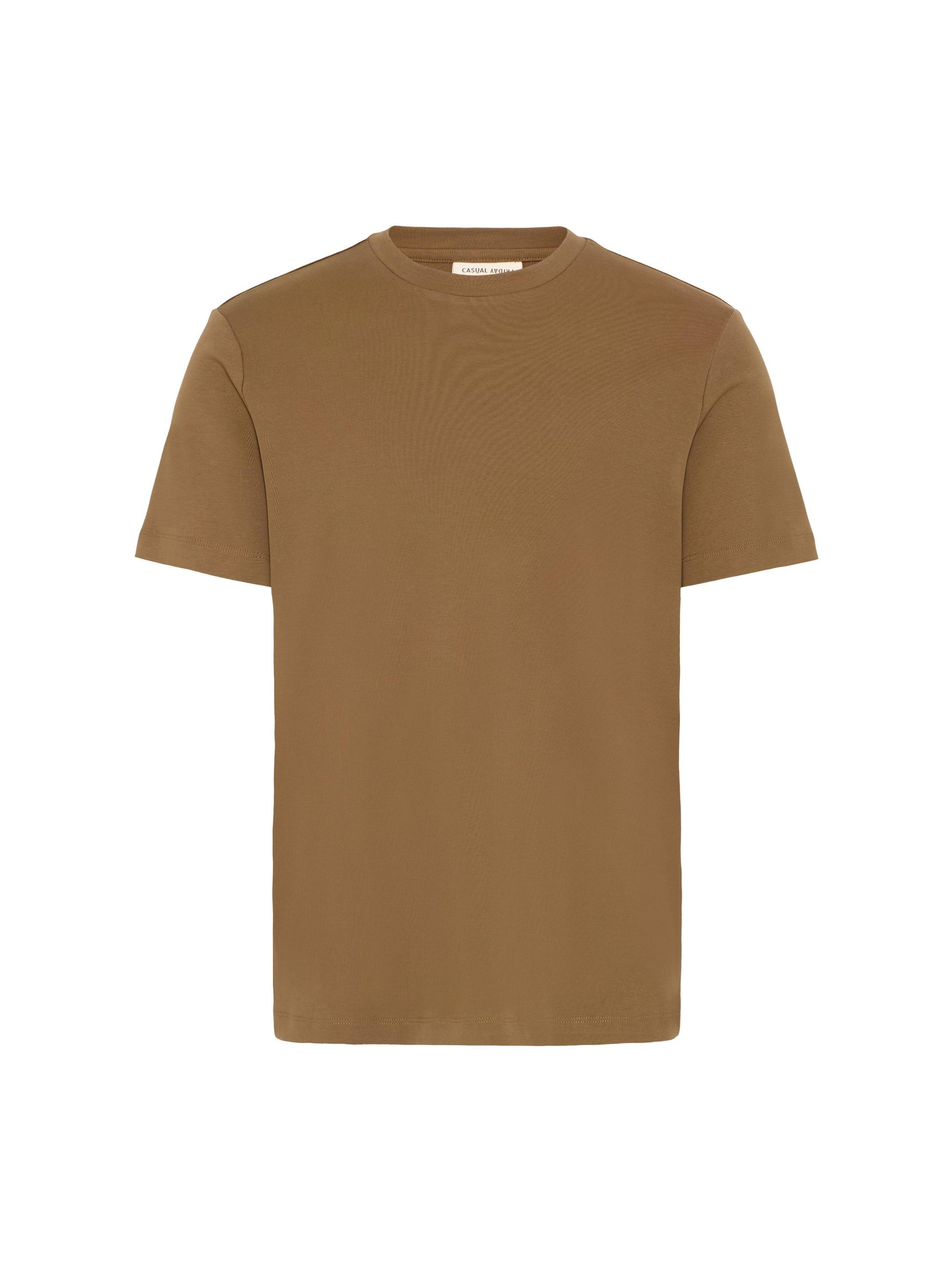 Casual Friday Shirt ' CFGustav ' in Bruin: voorkant