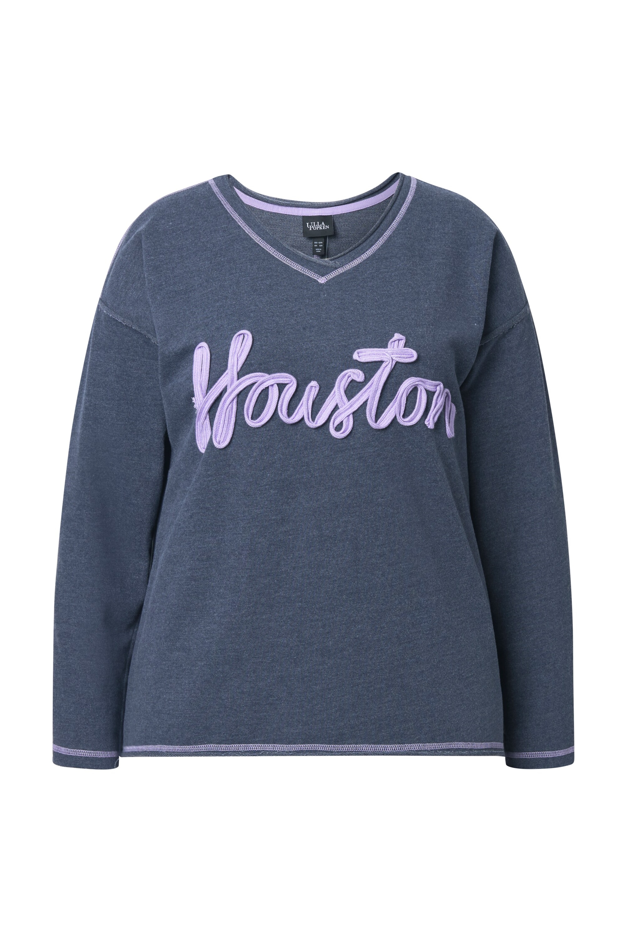 Ulla Popken Sweatshirt 'Housto' i blå: forside