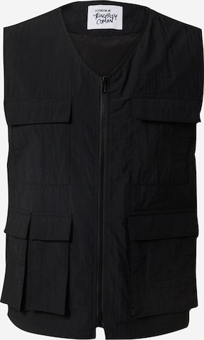 Gilet 'Neo' di ABOUT YOU x Kingsley Coman in nero: frontale