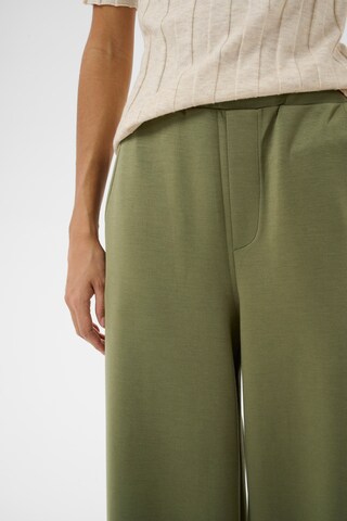 InWear Wide Leg Hose 'Gincette' in Grün