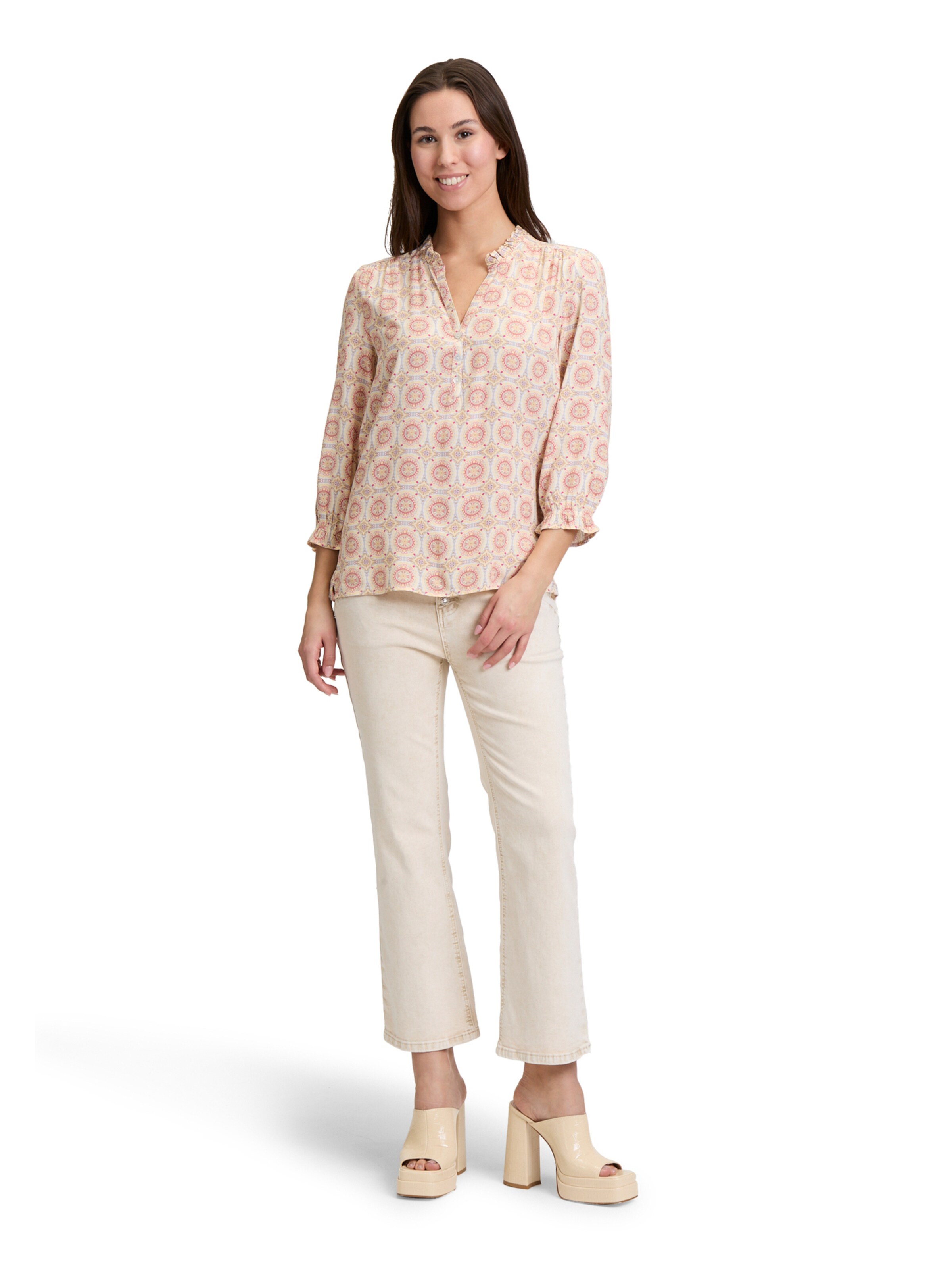 Cartoon Blouse in Wit