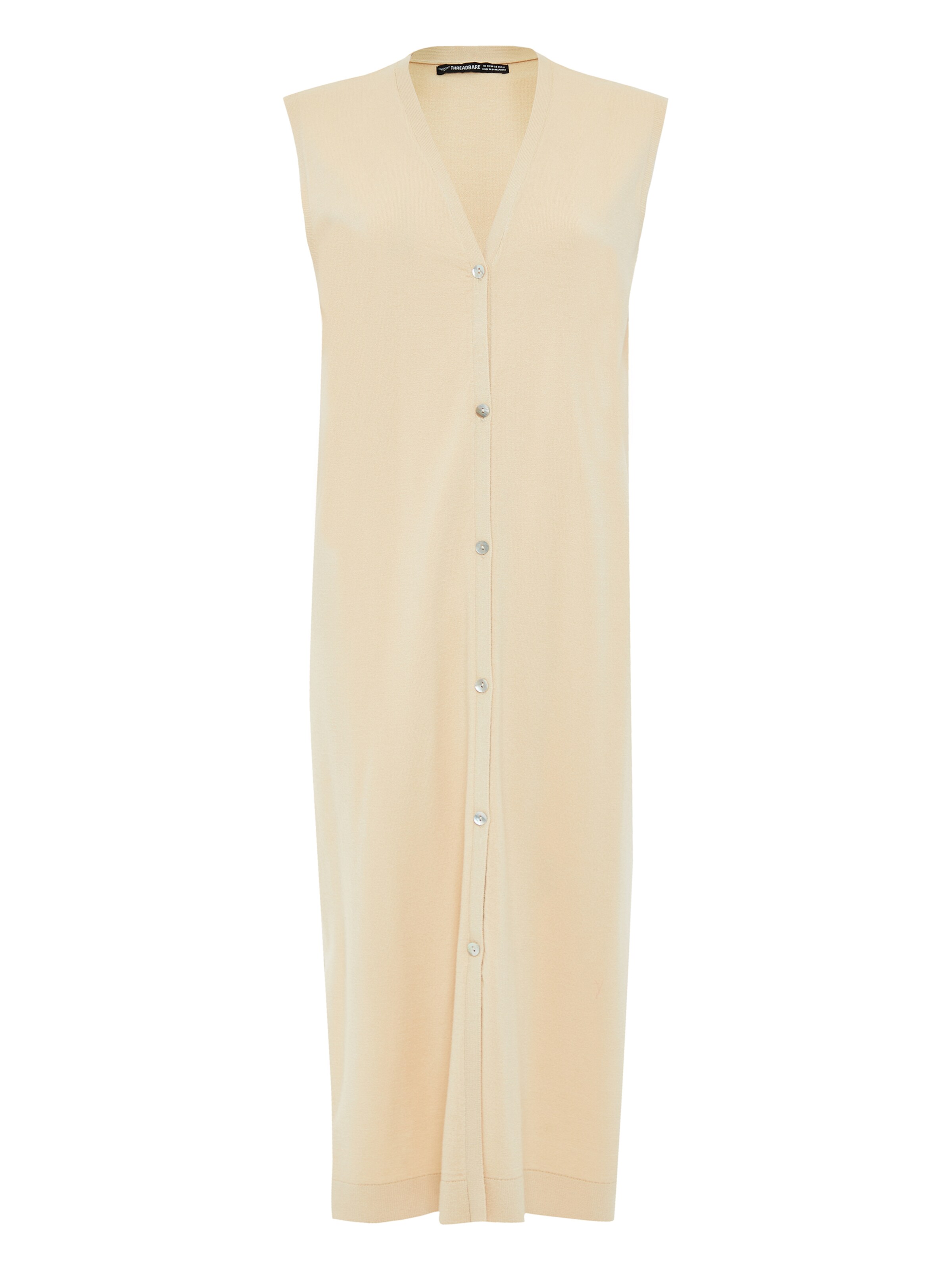 Threadbare Jurk 'Melman' in de kleur Lichtbeige, Productweergave