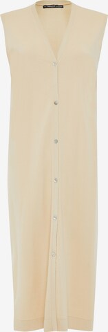 Threadbare Knitted dress 'Melman' in Beige: front