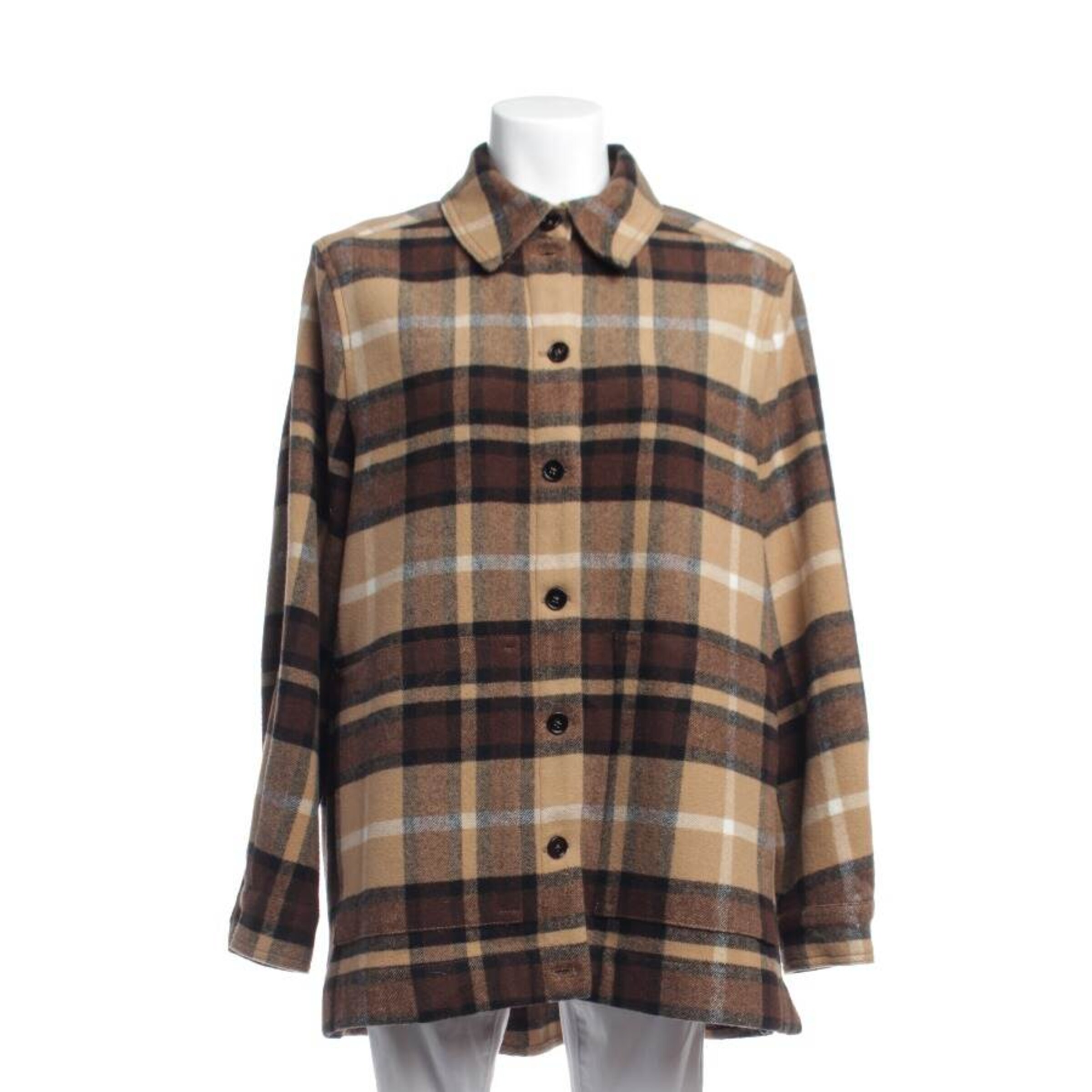 DRYKORN Jacket & Coat in L in Brown: front