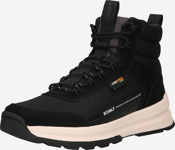 ECOALF - Botas con cordones 'TIETARALF' en negro: frente