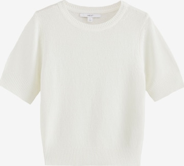 Tricou de la Next pe alb: față