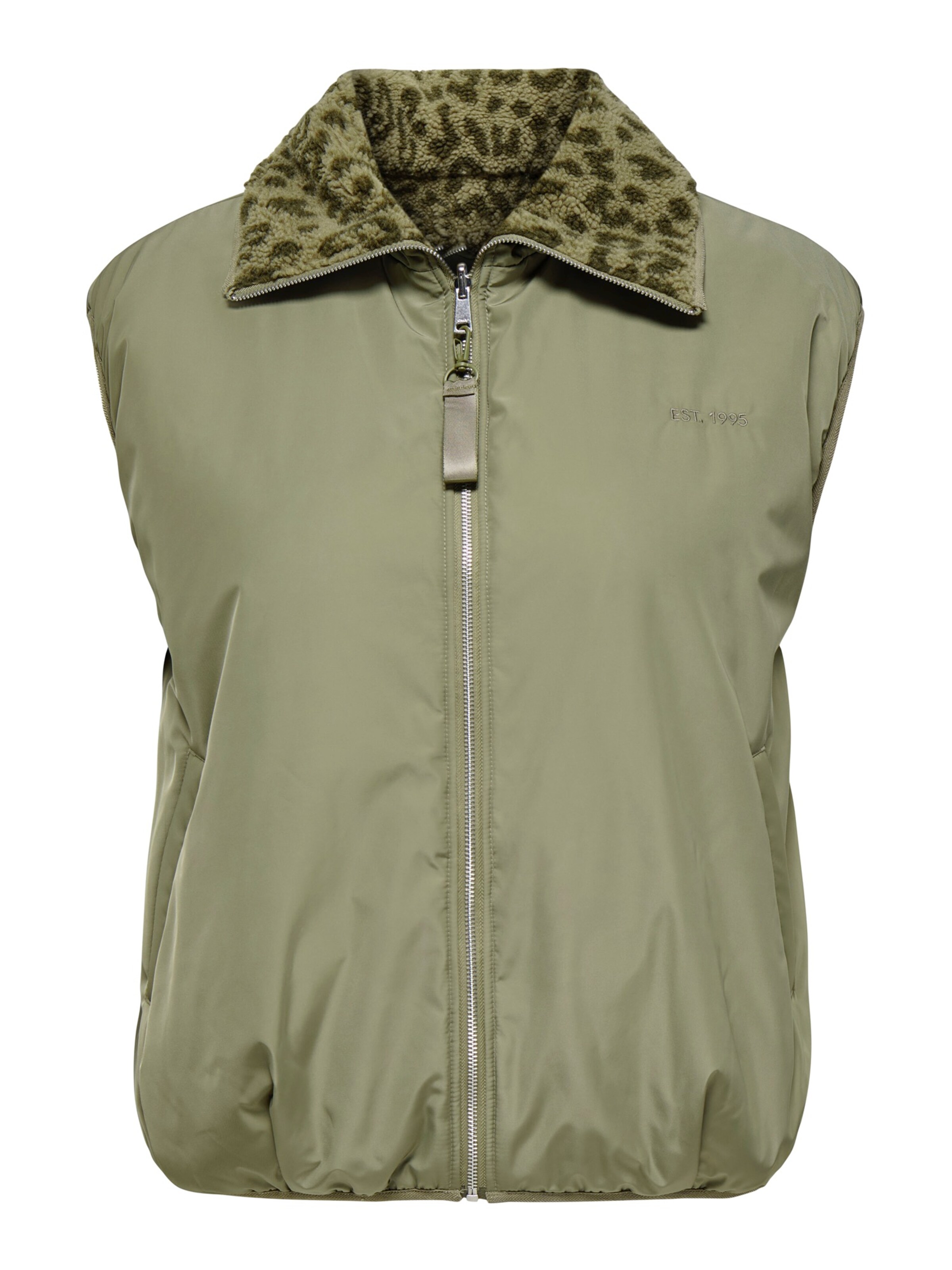 ONLY Carmakoma Γιλέκο 'Carsif' σε πράσινο: μπροστά