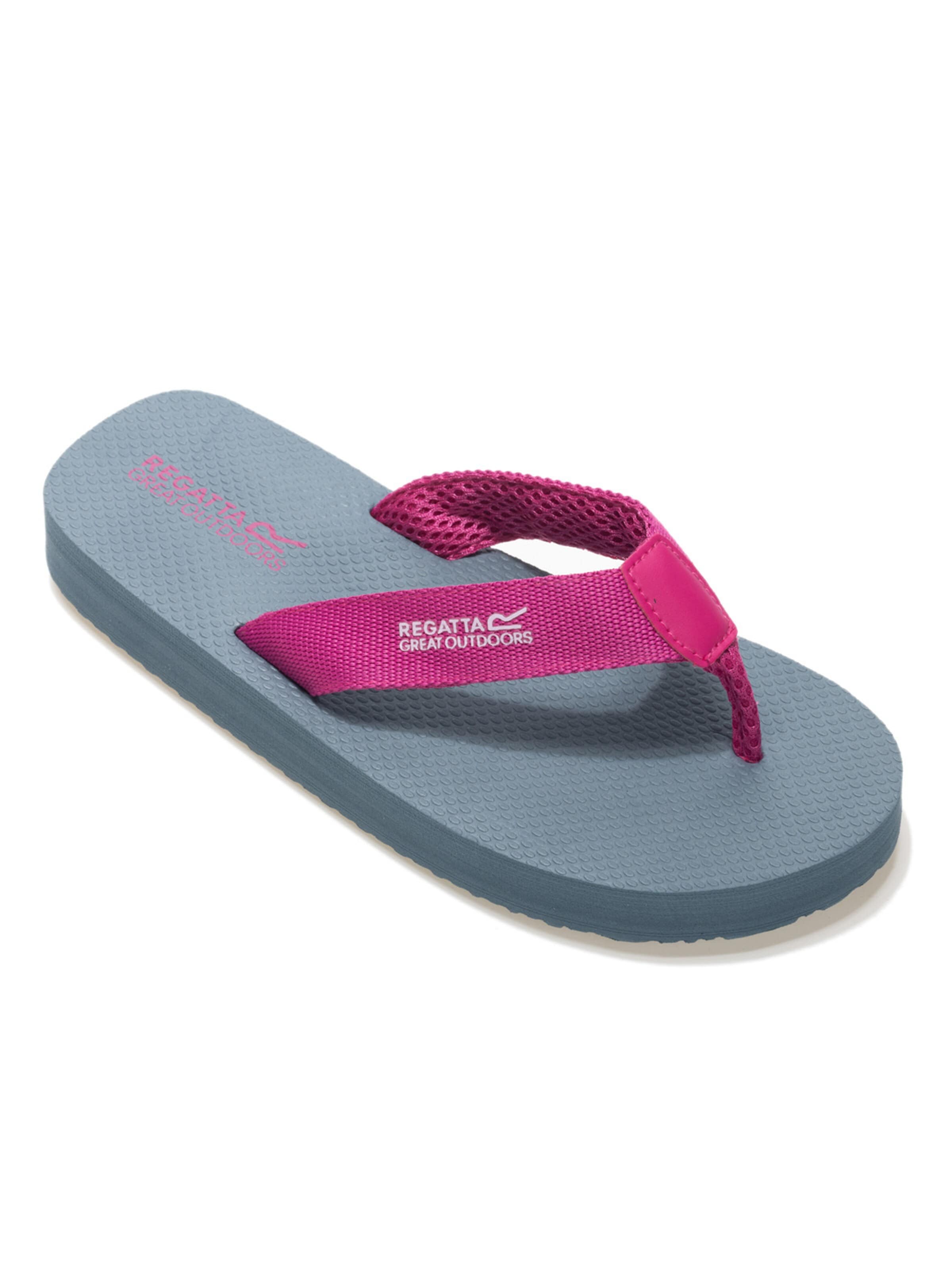 REGATTA Sandale 'Freizeitschuhe Catarina in grau/pink'‌‌‌ in Grau: Vorderseite