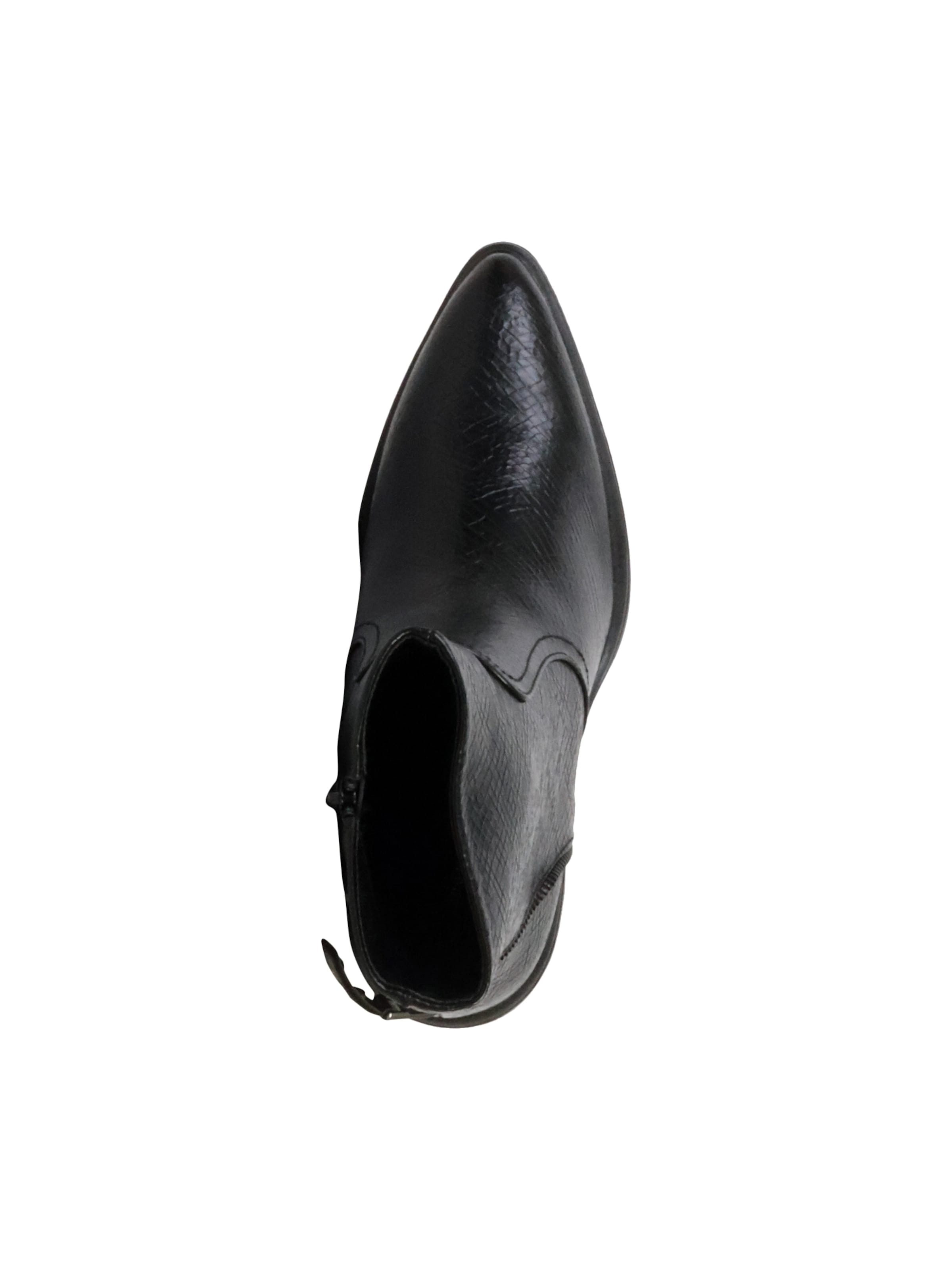 Super Mode Enkellaarsje 'Supermodische Stiefeletten mit Reißverschluss' in Zwart