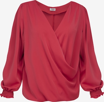 Camicia da donna 'Magma' di Karko in rosso: frontale