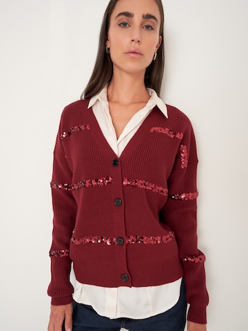 Camomilla Italia Knit cardigan 'CLOD' in Red: front