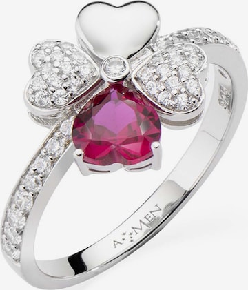 Amen Ring in Silber: Vorderseite