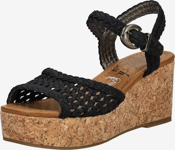 Sandalo con cinturino di Blowfish Malibu in nero: frontale
