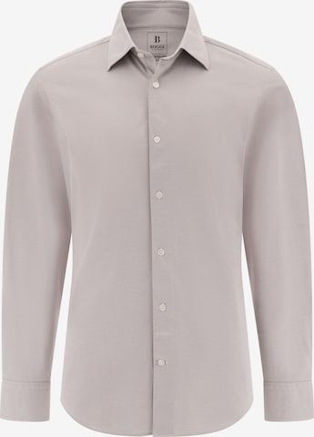 Regular fit Camicia di Boggi Milano in grigio: frontale
