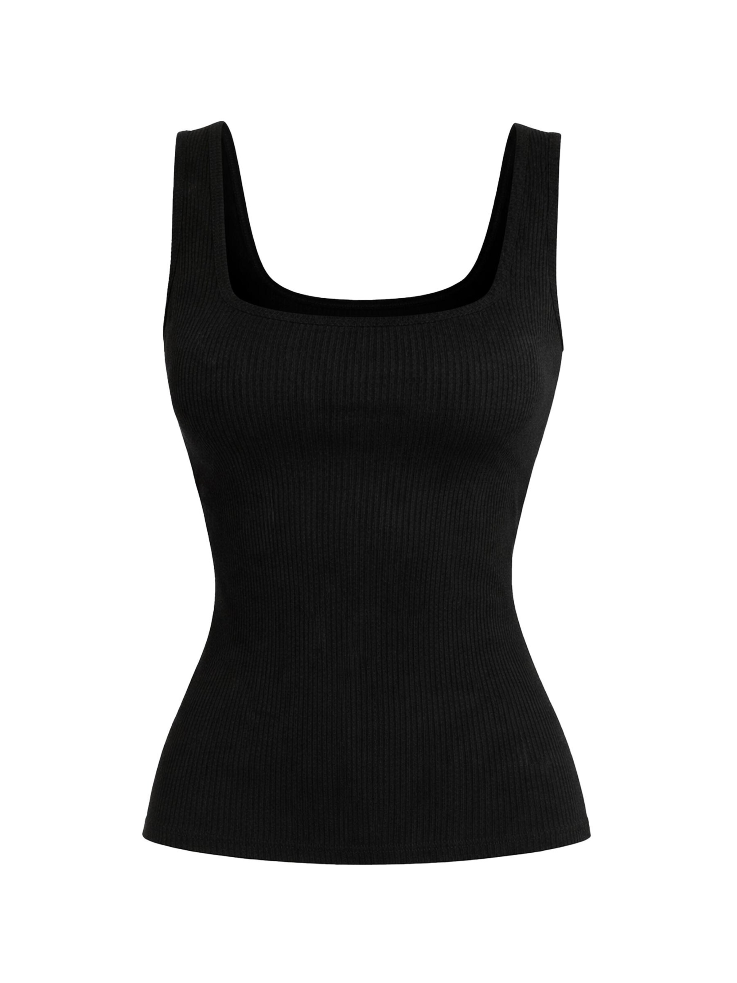 PANTHEROAR Top 'Caro Neck Sleeveless Top'‌ in Schwarz: Vorderseite
