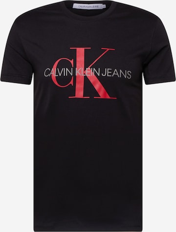 Coupe regular T-Shirt Calvin Klein Jeans en noir : devant