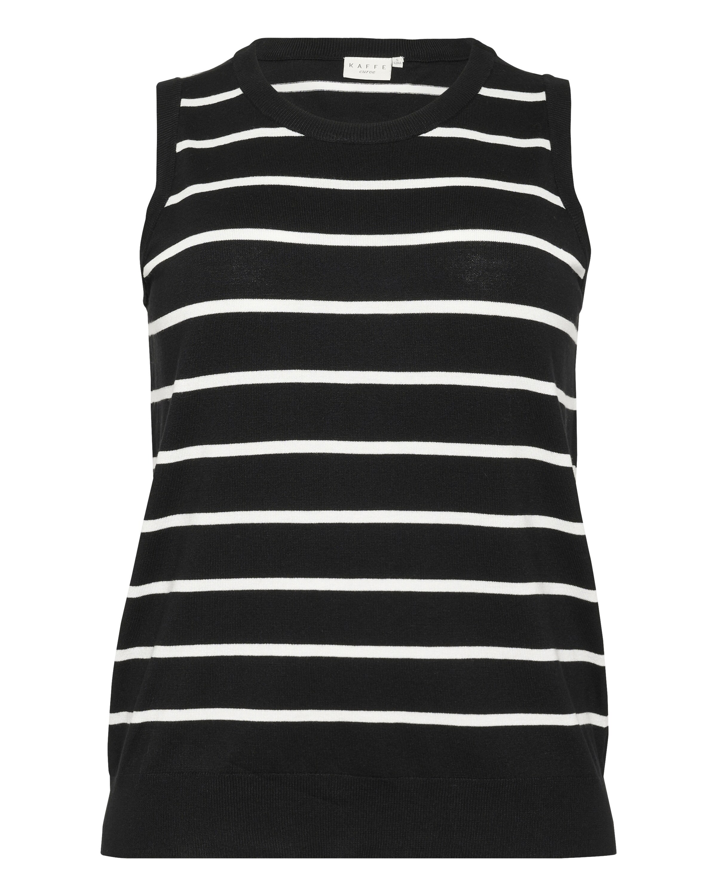 KAFFE CURVE Pullover 'Lizzy' in Schwarz: Vorderseite